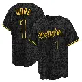 Men's No.1 MacKenzie Gore Washington Nationals Black Replica Snake Skin City Jersey