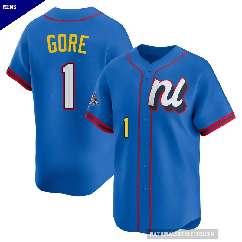 Men's No.1 MacKenzie Gore Washington Nationals Blue Limited National League 2025 All-Star Edition Jersey