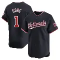 Men's No.1 MacKenzie Gore Washington Nationals Navy Limited Alternate Jersey