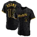 Men's No.15 Riley Adams Washington Nationals Black Authentic Snake Skin City Jersey