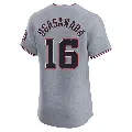 Men's No.16 Shinnosuke Ogasawara Washington Nationals Gray Elite Road Jersey