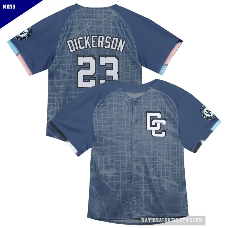 Men's No.23 Corey Dickerson Washington Nationals Blue Limited Infant 2025 City Connect Jersey