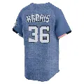 Men's No.36 Will Harris Washington Nationals Blue Limited 2025 City Connect Jersey