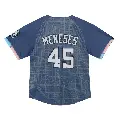 Men's No.45 Joey Meneses Washington Nationals Blue Limited Infant 2025 City Connect Jersey