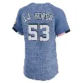 Men's No.53 Joe La Sorsa Washington Nationals Blue Elite 2025 City Connect Jersey