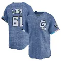 Men's No.61 Brad Lord Washington Nationals Blue Limited 2025 City Connect Jersey