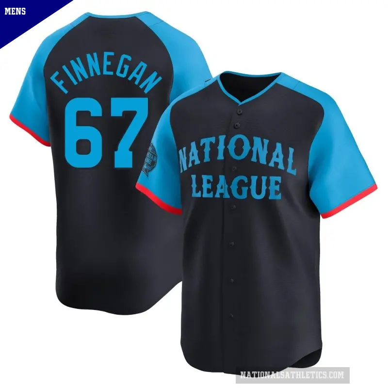 Men's No.67 Kyle Finnegan Washington Nationals Navy Limited National League 2024 All-Star Game Jersey