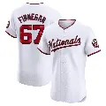 Men's No.67 Kyle Finnegan Washington Nationals White Elite Home Jersey