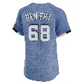 Men's No.68 Evan Reifert Washington Nationals Blue Elite 2025 City Connect Jersey