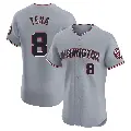 Men's No.8 Jose Tena Washington Nationals Gray Elite Road Jersey