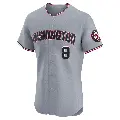 Men's No.8 Jose Tena Washington Nationals Gray Elite Road Jersey