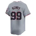 Men's No.99 Cole Henry Washington Nationals Gray Limited Road Jersey