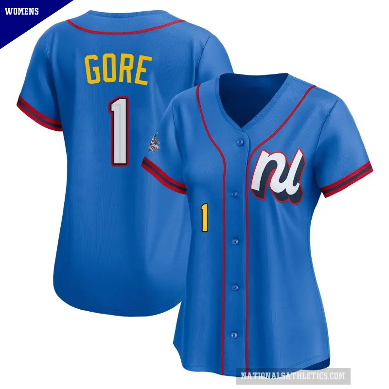 Women's No.1 MacKenzie Gore Washington Nationals Blue Limited National League 2025 All-Star Edition Jersey