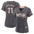 Women's No.11 Ryan Zimmerman Washington Nationals Gray Replica 2022 City Connect Jersey