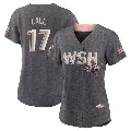 Women's No.17 Alex Call Washington Nationals Gray Replica 2022 City Connect Jersey