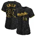 Women's No.24 Joey Gallo Washington Nationals Black Replica Snake Skin City Jersey