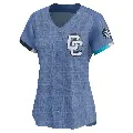 Women's No.28 Jayson Werth Washington Nationals Blue Limited 2025 City Connect Jersey