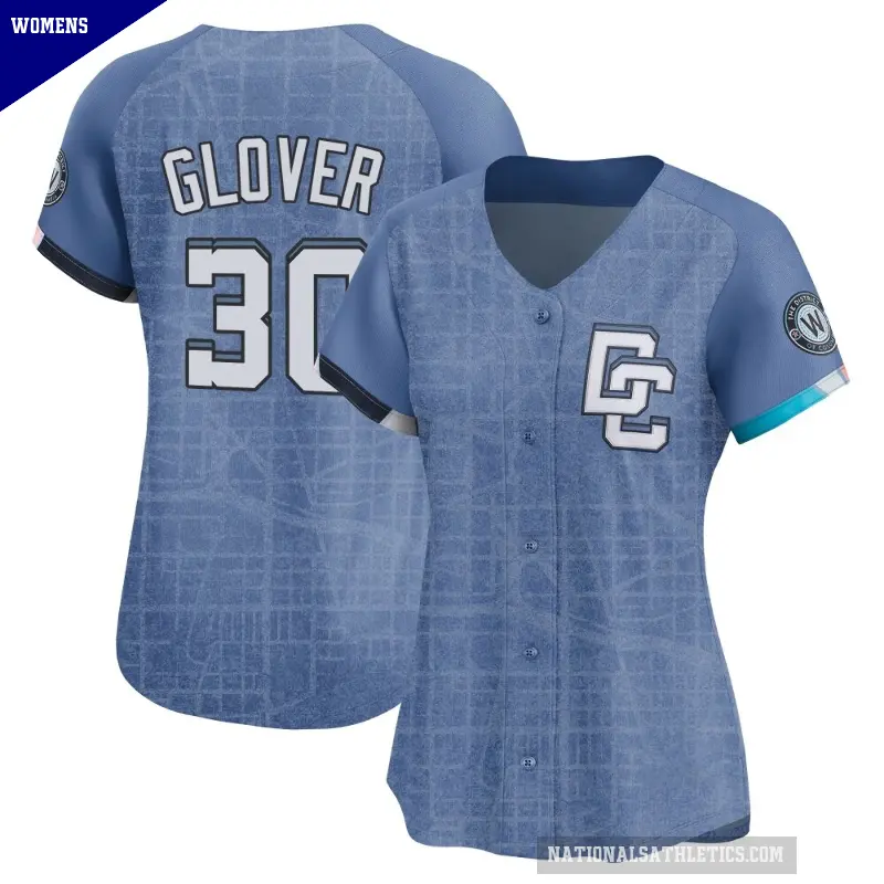 Women's No.30 Koda Glover Washington Nationals Blue Limited 2025 City Connect Jersey