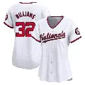 Women's No.32 Trevor Williams Washington Nationals White Limited Home Jersey