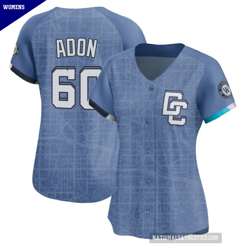 Women's No.60 Joan Adon Washington Nationals Blue Limited 2025 City Connect Jersey