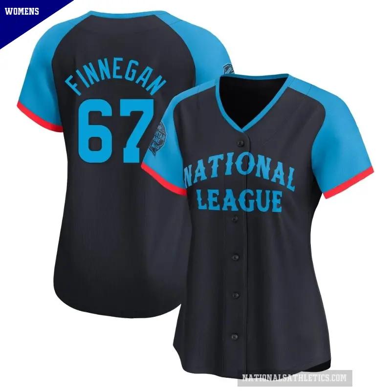 Women's No.67 Kyle Finnegan Washington Nationals Navy Limited National League 2024 All-Star Game Jersey