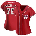 Women's No.78 Anthony Arguelles Washington Nationals Red Authentic Alternate Jersey