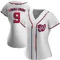 Women's No.9 Dee Strange-Gordon Washington Nationals White Authentic Home Jersey