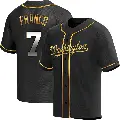 Youth No.7 Maikel Franco Washington Nationals Gold Replica Black en Alternate Jersey