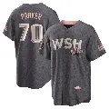 Youth No.70 Mitchell Parker Washington Nationals Gray Replica 2022 City Connect Jersey